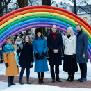 "Roggbif" is an acronym of the first letters of the colours of the rainbow in Norwegian. Photo: Gorm Kallestad / NTB scanpix 